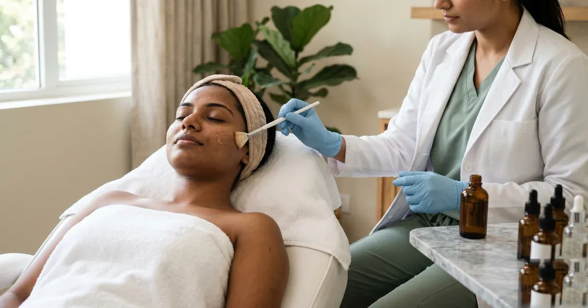 Illustration accompanying Chemical peels for Indian skin: results, risks and recovery
