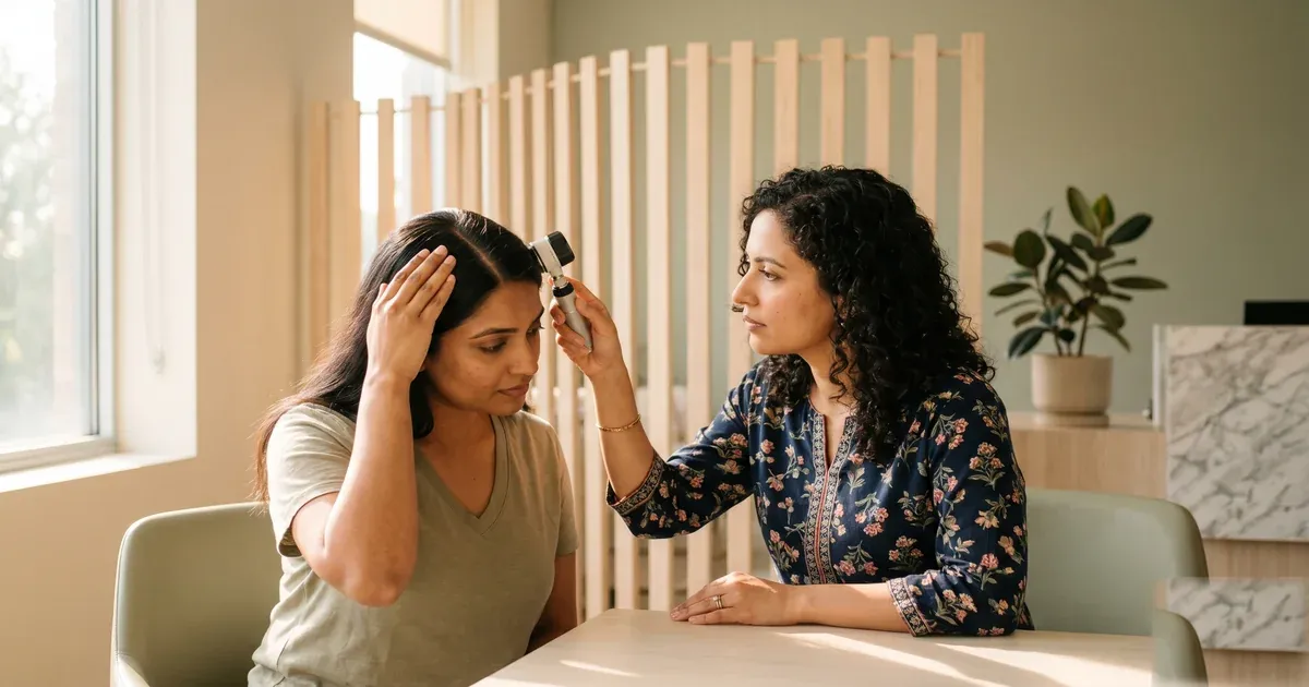 Illustration accompanying Hair fall: patterns, assessment and treatment choices